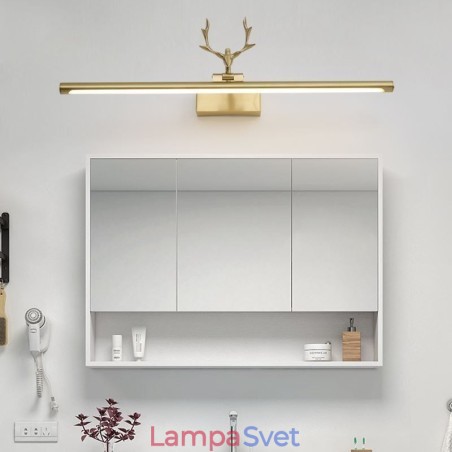 Severská mosadzná nástenná lampa Zrkadlové predné svetlo Severská mosadzná nástenná lampa Zrkadlové predné svetlo