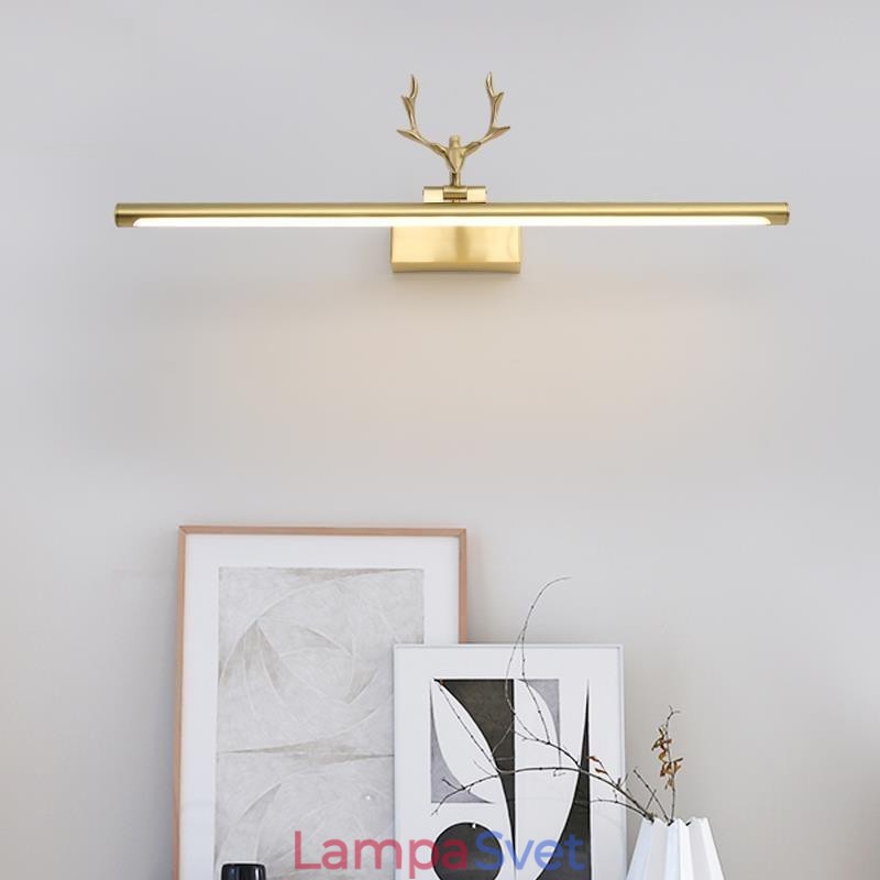 Severská mosadzná nástenná lampa Zrkadlové predné svetlo