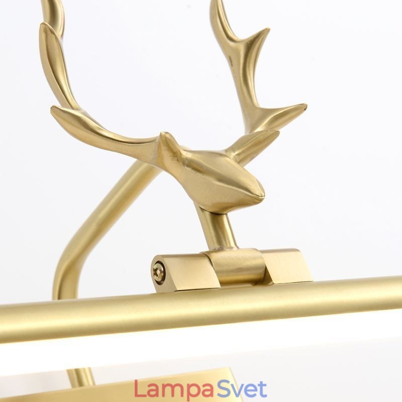 Severská mosadzná nástenná lampa Zrkadlové predné svetlo