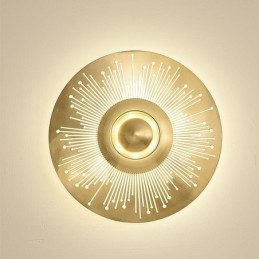 Severská mosadzná nástenná lampa Duté svietidlo okrúhleho tvaru