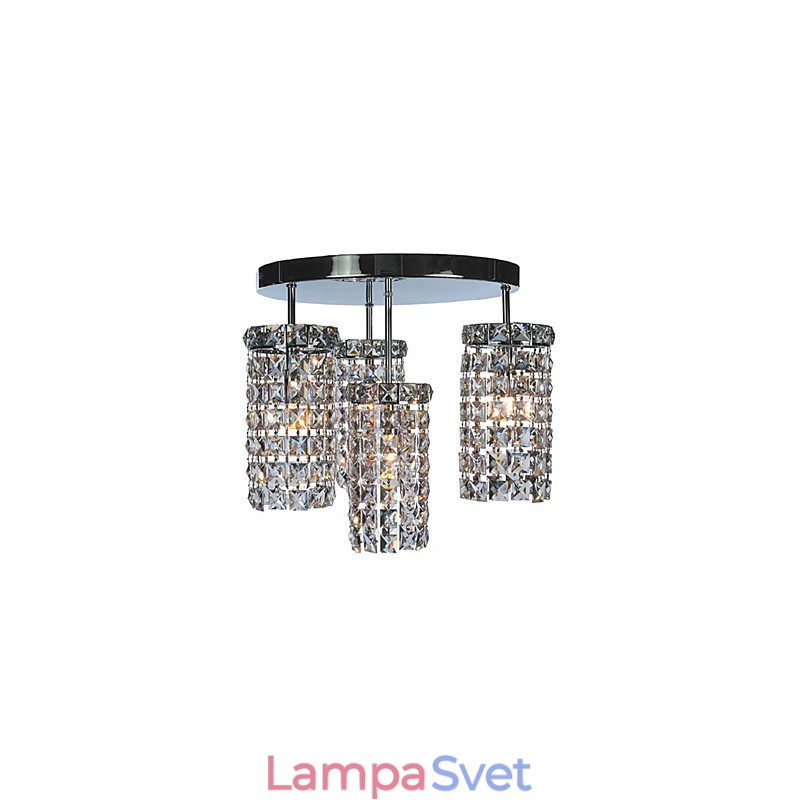 Moderné krištáľové zapustené svietidlá so 4 svetlami
