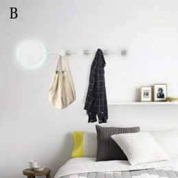 Moderné nástenné svietidlo Kruhová nástenná lampa Black Hook Sconce Nočné osvetlenie