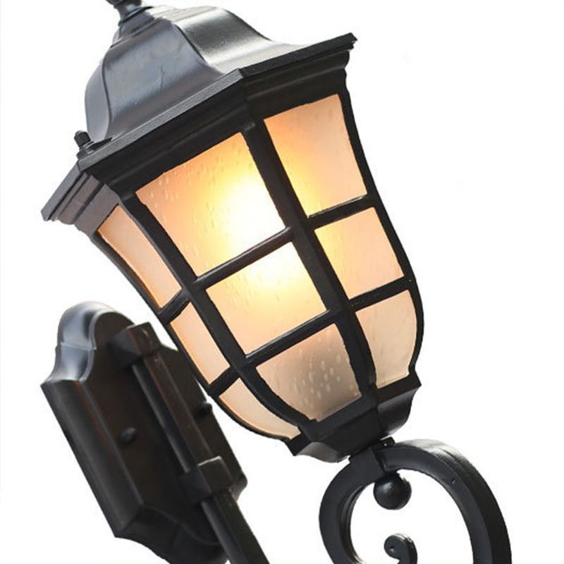 European Wall Sconce Retro Outdoor Light Jednohlavé vodotesné nástenné svietidlo z matného skla