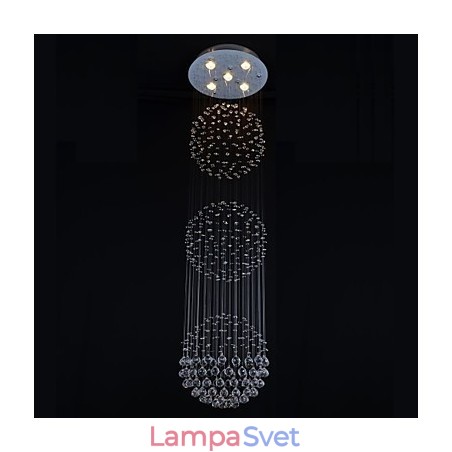 Moderný moderný krištáľový chrómový kovový zapustený držiak