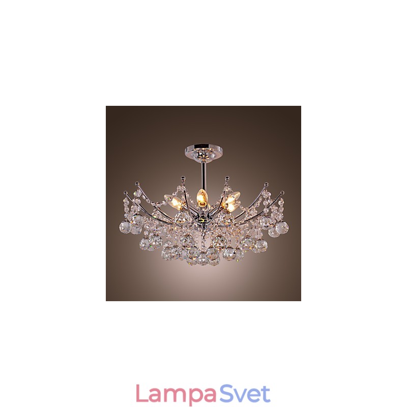 Luxusný krištáľový luster so 6 svietidlami