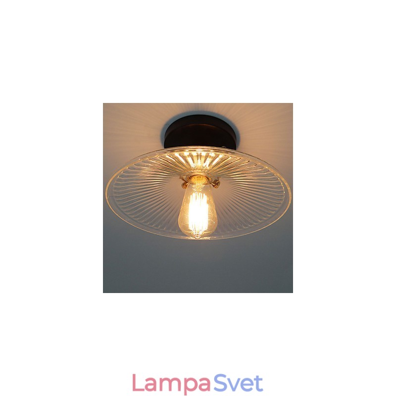 Americký vidiek Priemyselná retro stolová stropná lampa 110V špirála Priehľadné sklo Osvetlenie domácnosti
