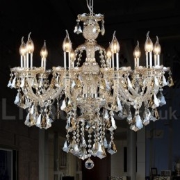 Koňakový kryštálový farebný prívesok svetlý krištáľ Moderný moderný tradičný klasický retro lampáš Country