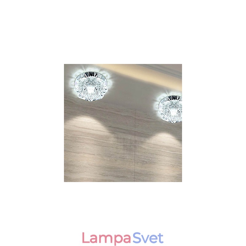 Krištáľové stropné svietidlo Bodové svietidlo SMD 3W kreatívne svetlo trubice lampy Farebné farebné kupolové svetlo