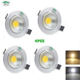 4ks Zweihnder 3W 300Lm COB stropná lampa Downlight teplé biele svetlo