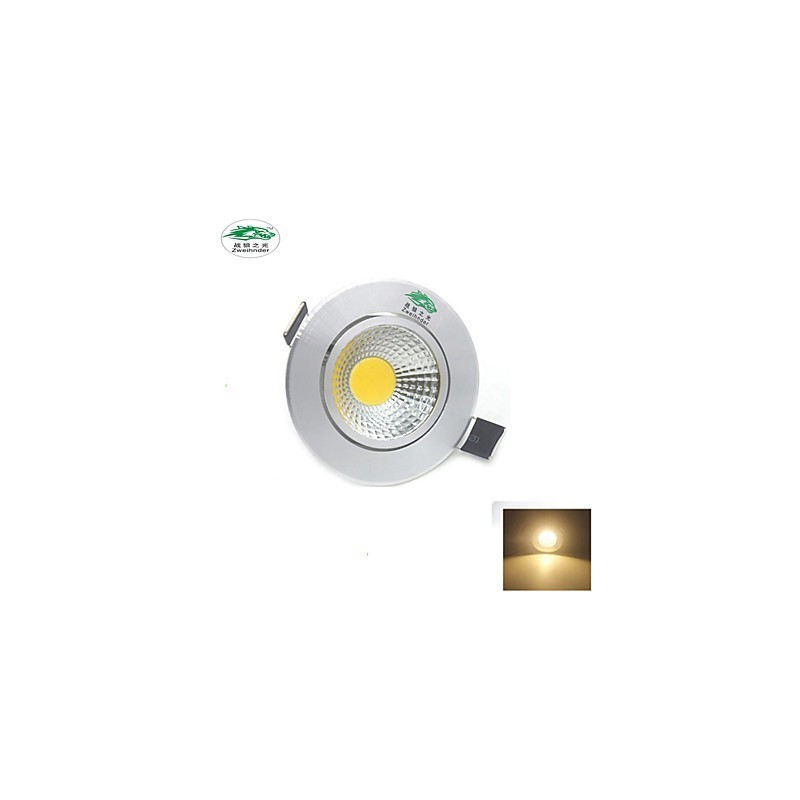 4ks Zweihnder 3W 300Lm COB stropná lampa Downlight teplé biele svetlo