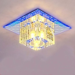 Mini kryštálové stropné svietidlo Bodové svietidlo SMD 3W kreatívne svetlo trubice lampy Farebná farba Štvorcové kupolové svetlo