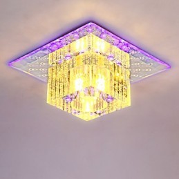 Mini kryštálové stropné svietidlo Bodové svietidlo SMD 3W kreatívne svetlo trubice lampy Farebná farba Štvorcové kupolové svetlo