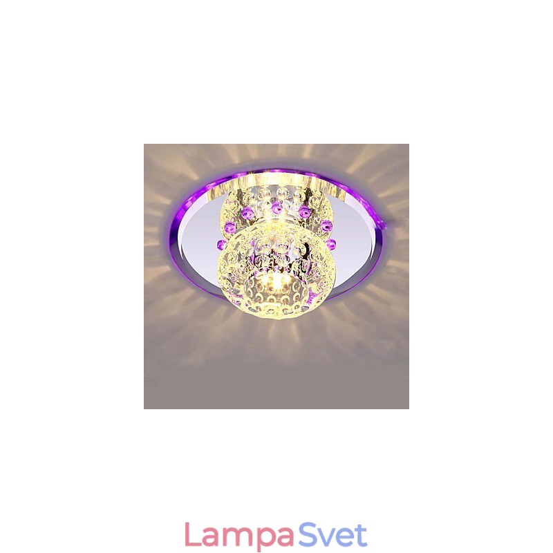 Krištáľová lampa Smd CreativeTube Spotlight Absorb Dome Light