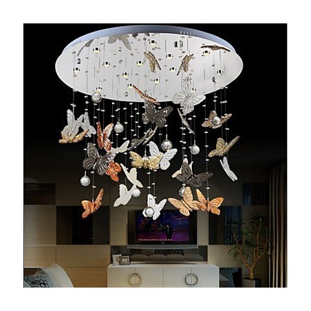 Krištáľová lampa Kruhová motýľová krištáľová lampa Krištáľová lampa Kruhová motýľová krištáľová lampa