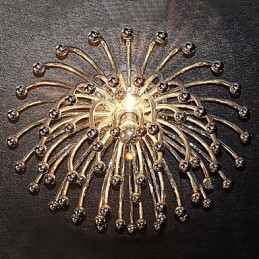 Umelecké stropné svietidlo s 1 svetlom