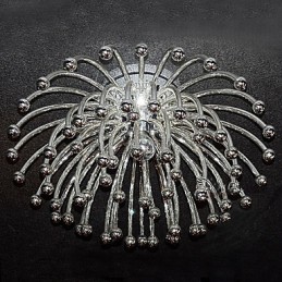 Umelecké stropné svietidlo s 1 svetlom