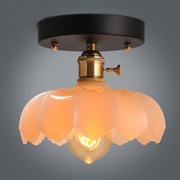 Zapustené retro osvetlenie Svetlá Sklenená stropná lampa