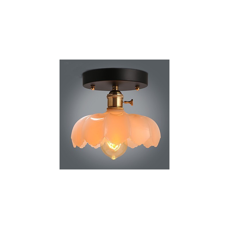 Zapustené retro osvetlenie Svetlá Sklenená stropná lampa
