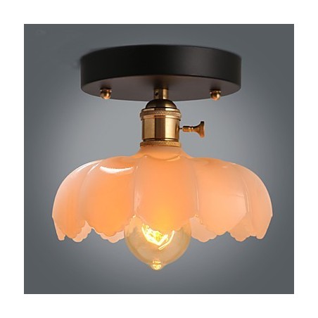 Zapustené retro osvetlenie Svetlá Sklenená stropná lampa Zapustené retro osvetlenie Svetlá Sklenená stropná lampa