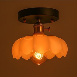 Zapustené retro osvetlenie Svetlá Sklenená stropná lampa
