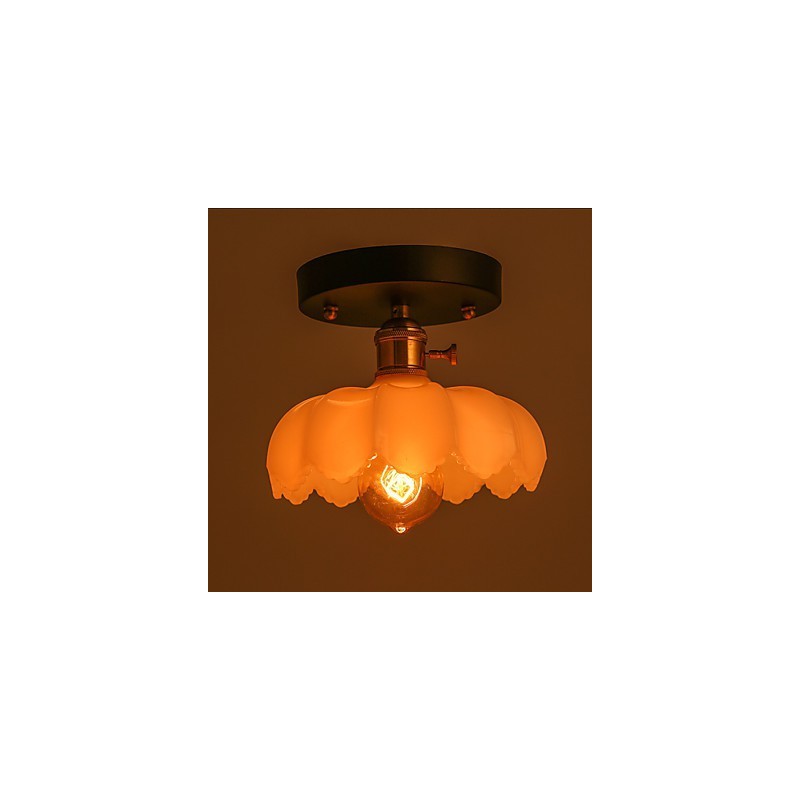 Zapustené retro osvetlenie Svetlá Sklenená stropná lampa