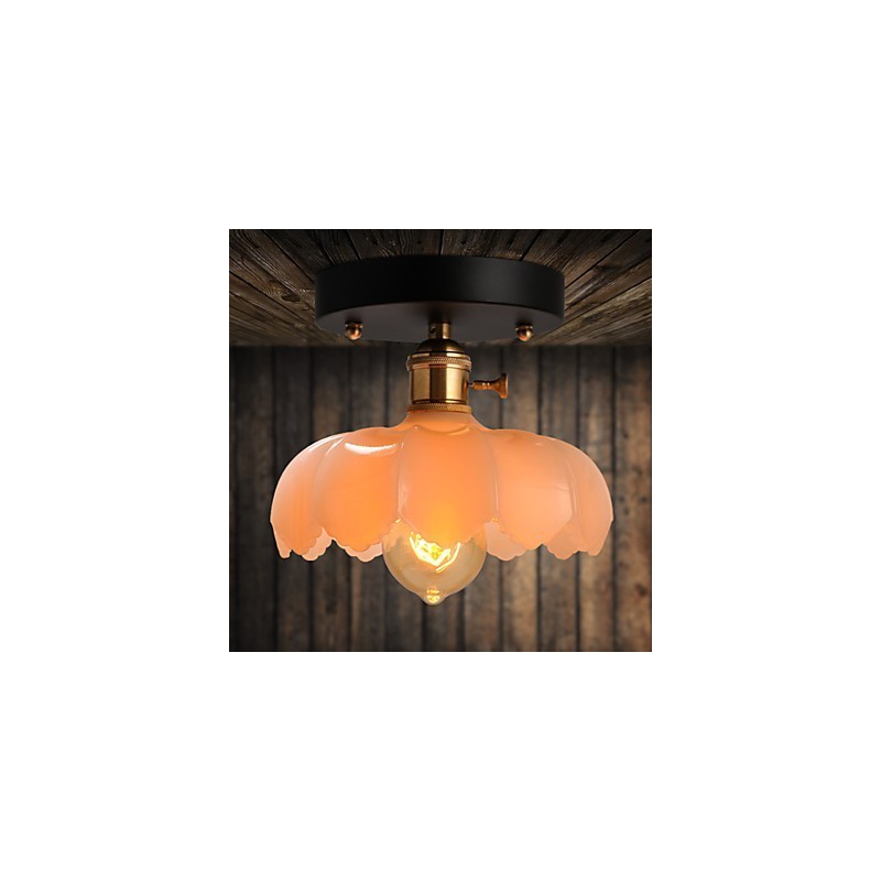 Zapustené retro osvetlenie Svetlá Sklenená stropná lampa