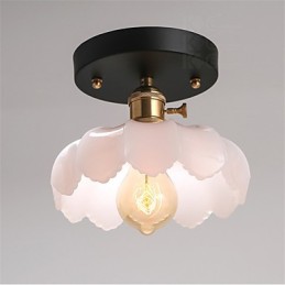 Zapustené retro osvetlenie Svetlá Sklenená stropná lampa