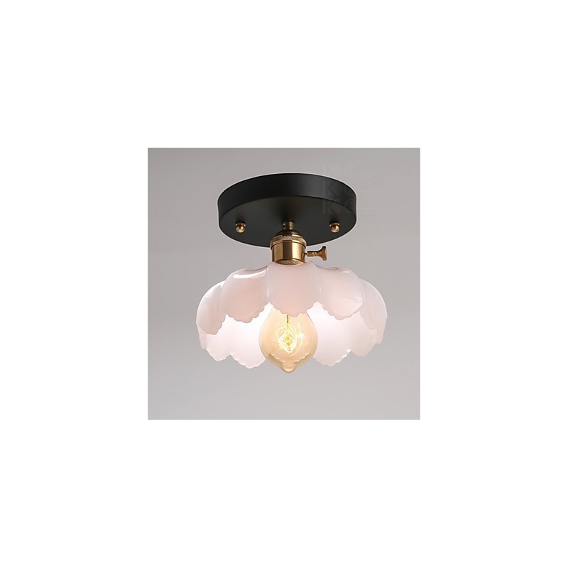 Zapustené retro osvetlenie Svetlá Sklenená stropná lampa