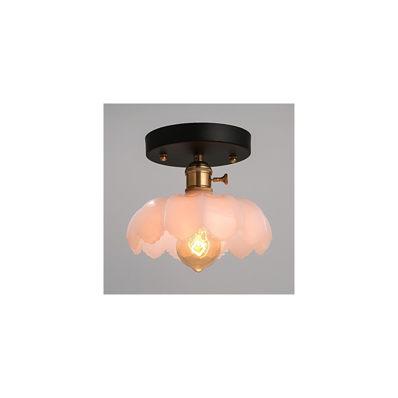 Zapustené retro osvetlenie Svetlá Sklenená stropná lampa