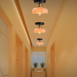 Zapustené retro osvetlenie Svetlá Sklenená stropná lampa