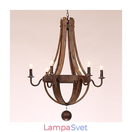 Luster 6 svetiel Vintage Retro Country Living Jedáleň Garáž Kov Luster 6 svetiel Vintage Retro Country Living Jedáleň Garáž Kov