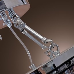 Moderný krištáľový zapustený držiak s 5 svetelným čiernym látkovým odtieňom