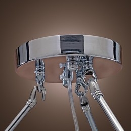 Moderný krištáľový zapustený držiak s 5 svetelným čiernym látkovým odtieňom