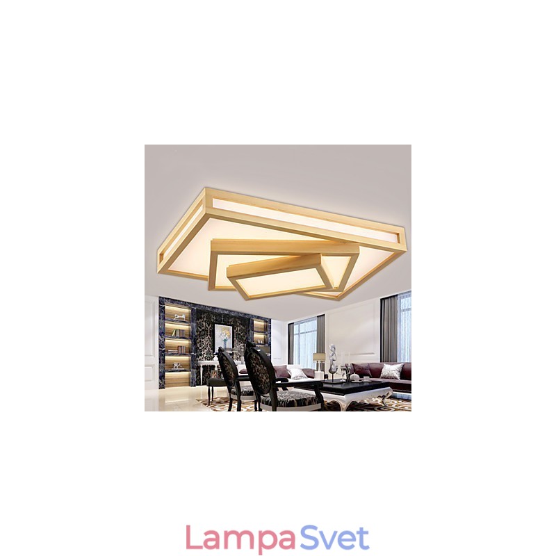 Moderná súčasná maľba v mini štýle z bambusového dreva