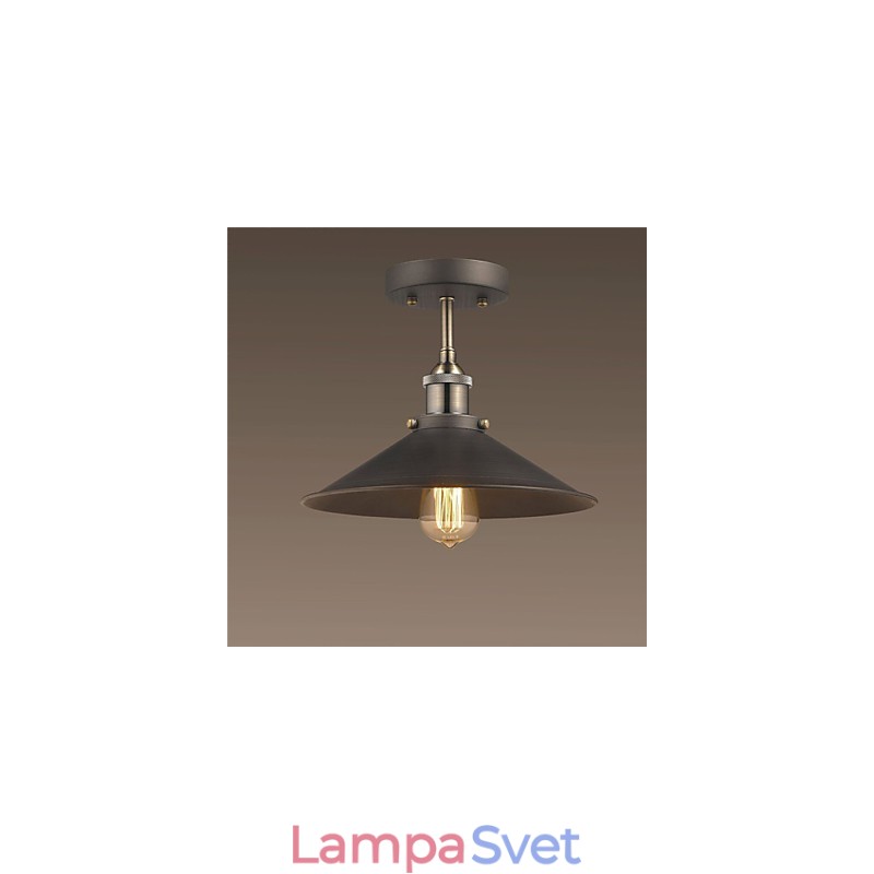 Vintage mini stropné svietidlo Edison 1 zapustené z ľahkého kovu