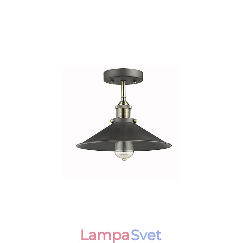 Vintage mini stropné svietidlo Edison 1 zapustené z ľahkého kovu