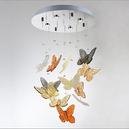 Krištáľová lampa Kruhová motýľová Krištáľová lampa 4