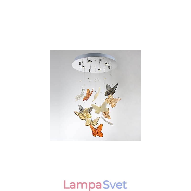 Krištáľová lampa Kruhová motýľová Krištáľová lampa 4