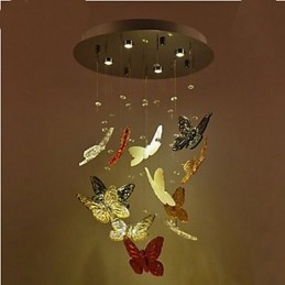 Krištáľová lampa Kruhová motýľová Krištáľová lampa 4