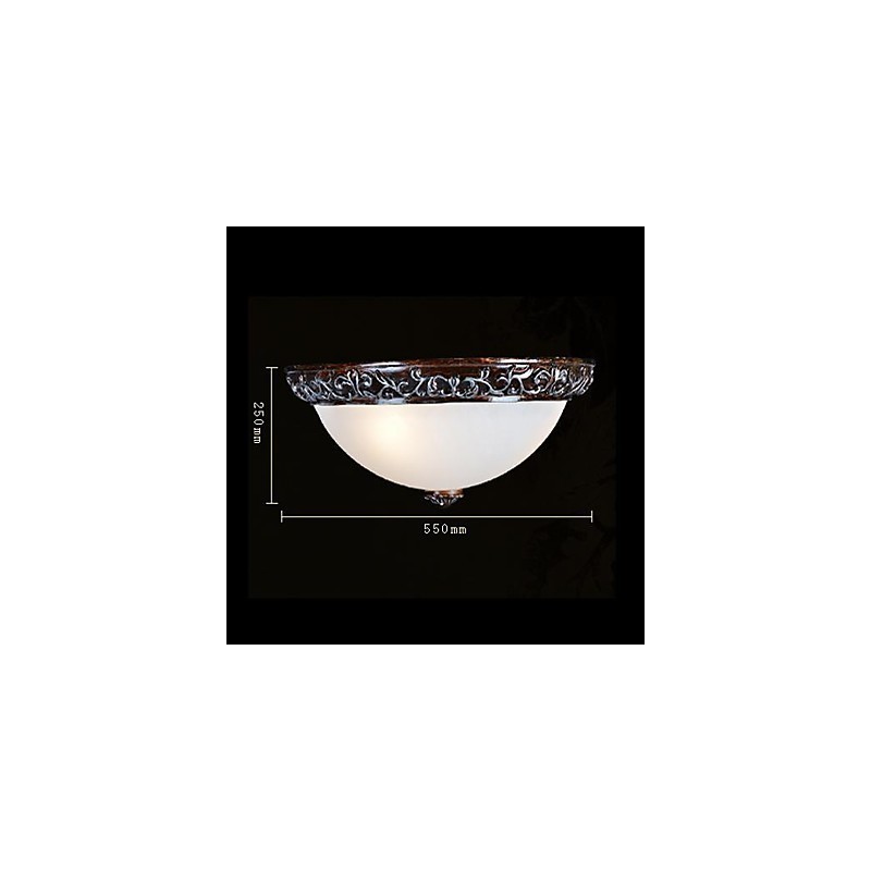 Zapustená montáž Light Glass Rein Silver Carving European Classic