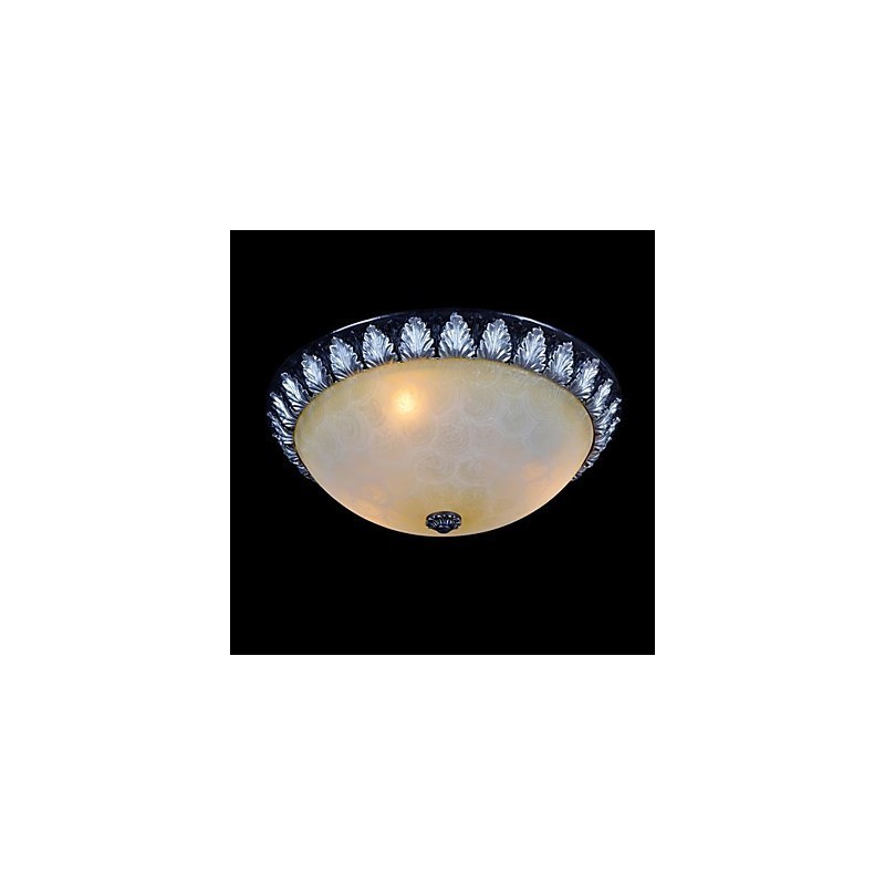 Zapustená montáž Light Pattern Sklenená živica Strieborná rezba Európska klasika