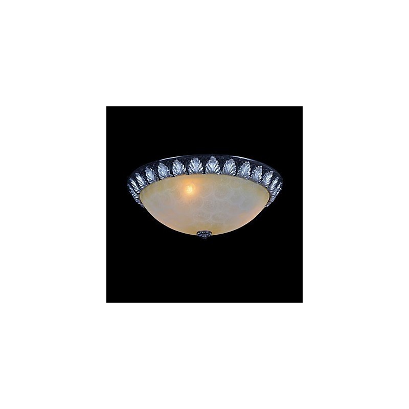 Zapustená montáž Light Pattern Sklenená živica Strieborná rezba Európska klasika