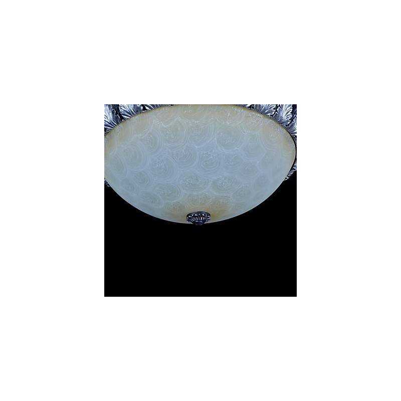 Zapustená montáž Light Pattern Sklenená živica Strieborná rezba Európska klasika