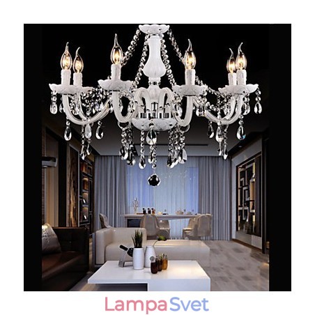 Luster Crystal Modern 6 svetiel súčasné sklo Luster Crystal Modern 6 svetiel súčasné sklo