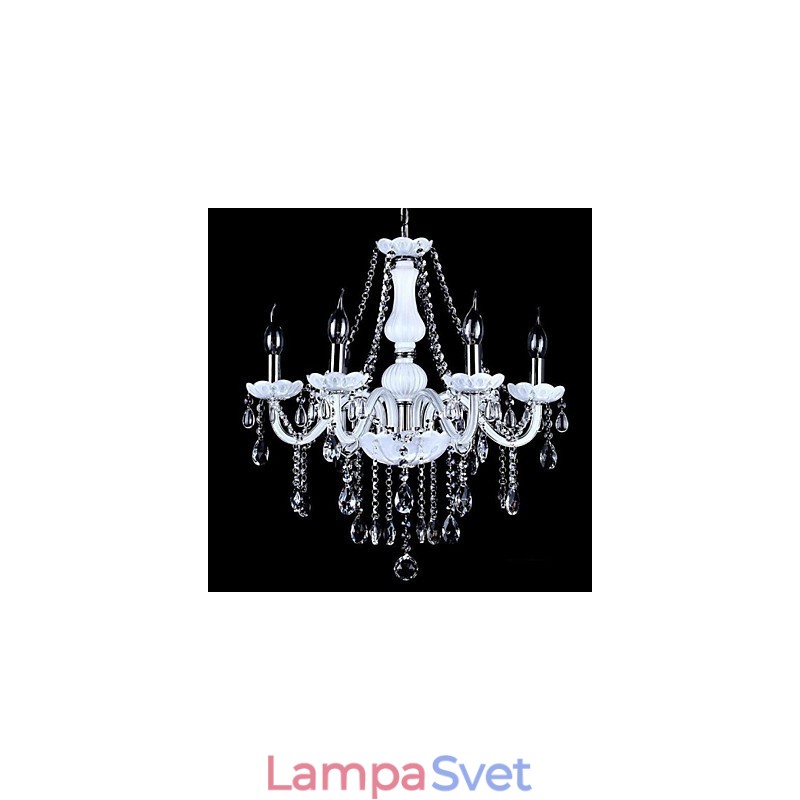 Luster Crystal Modern 6 svetiel súčasné sklo