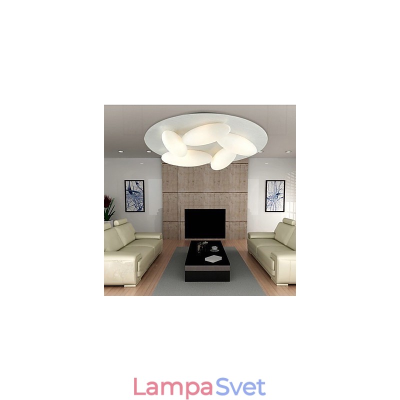 Moderný zapustený držiak s 5 svetlami (základňa žiarovky G9)