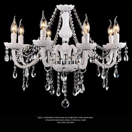 Luster Crystal Modern 8 svetiel súčasné sklo