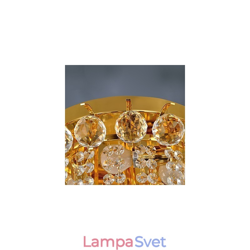 Moderný krištáľový zapustený držiak s 5 svetlami