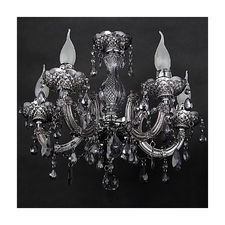 Moderný krištáľový kovový zapustený držiak