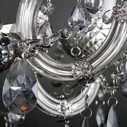 Moderný krištáľový kovový zapustený držiak